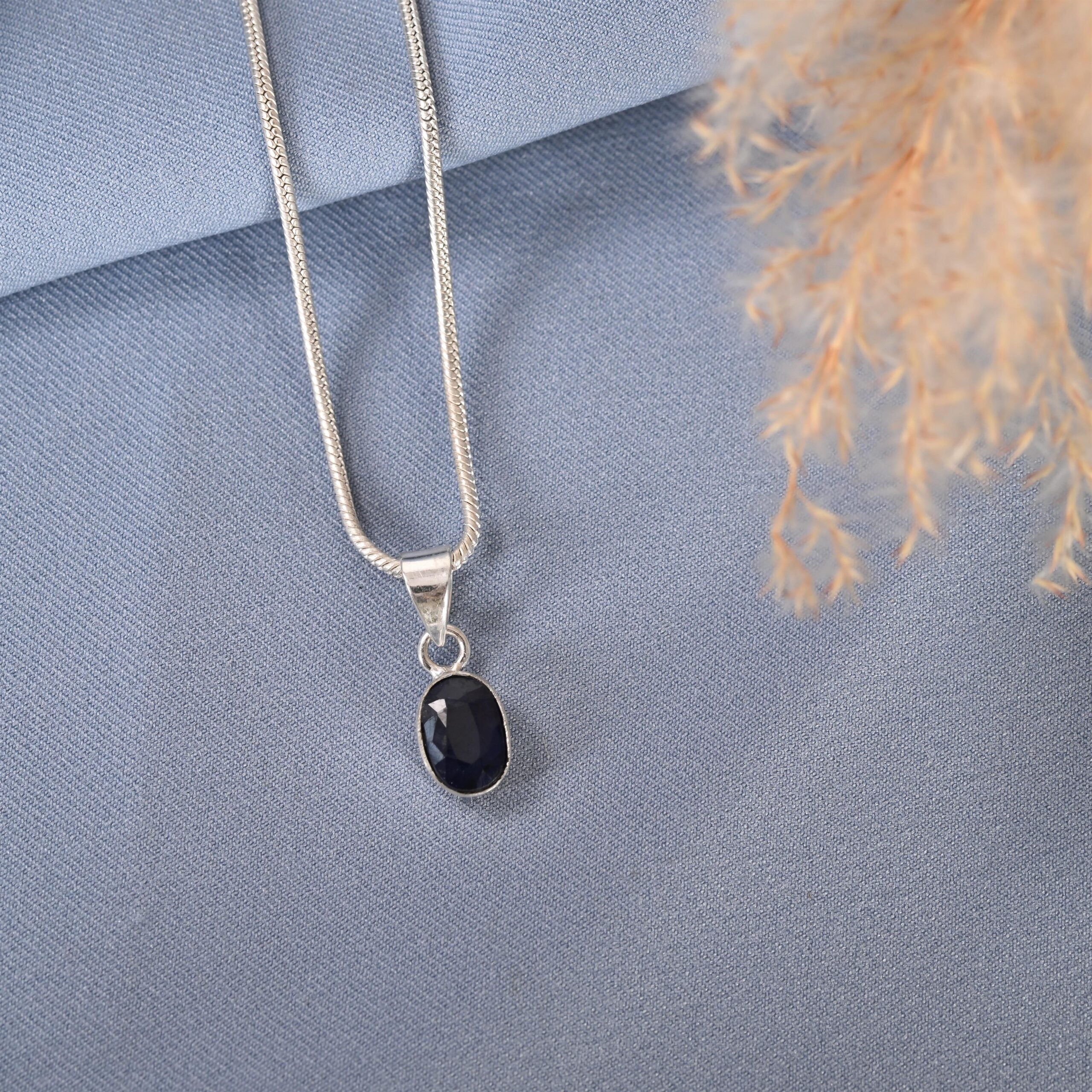 Blue Sapphire Pendant (Neelam)